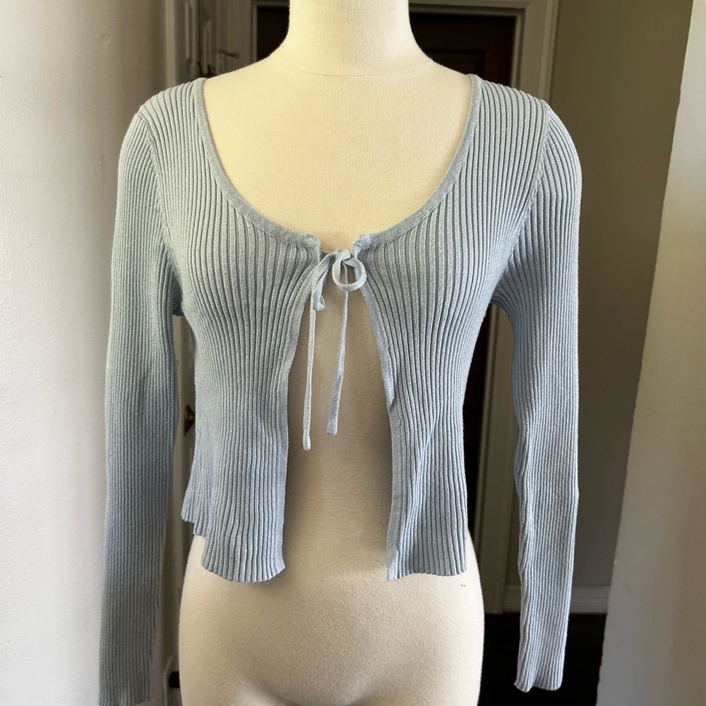 Rue21 Sky Blue Ribbed Cardigan